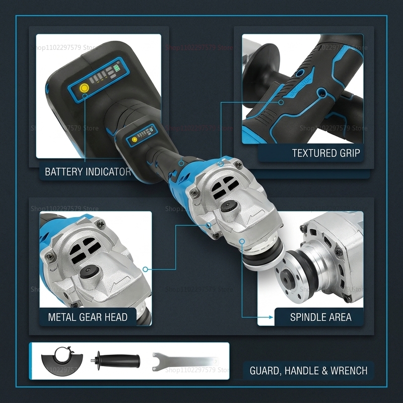 Cordless Brushless Angle Grind - đánh giá và giá Brushless Angle Grinder Battery Powered